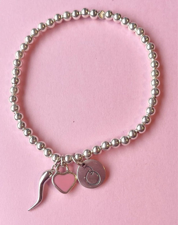 That's Amore: Heart & Cornicello Bracelet FREE SHIPPING