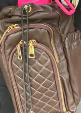 The Bevi Water Bottle Bag Luxe Leather FREE SHIPPING