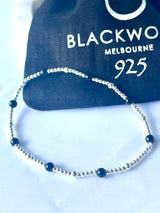 The Nera Stack: Sterling Silver & Black Onyx Bracelets FREE SHIPPING NOW