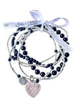 The Nera Stack: Sterling Silver & Black Onyx Bracelets FREE SHIPPING NOW