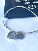 The Nera Stack: Sterling Silver & Black Onyx Bracelets FREE SHIPPING NOW